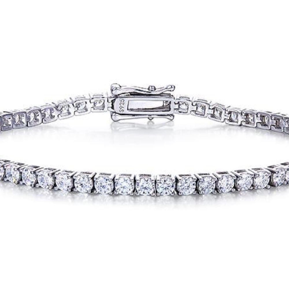 💯 % REAL 3mm MOISSANITE TENNIS BRACELET 🔥